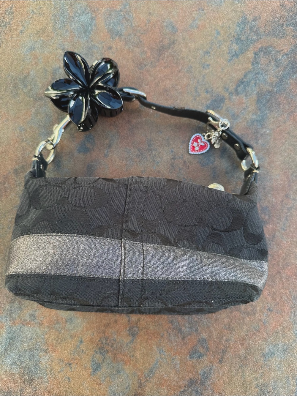 Vintage 2007 Coach 65th Anniversary Legacy Stripe Demi Baguette Bag - RARE